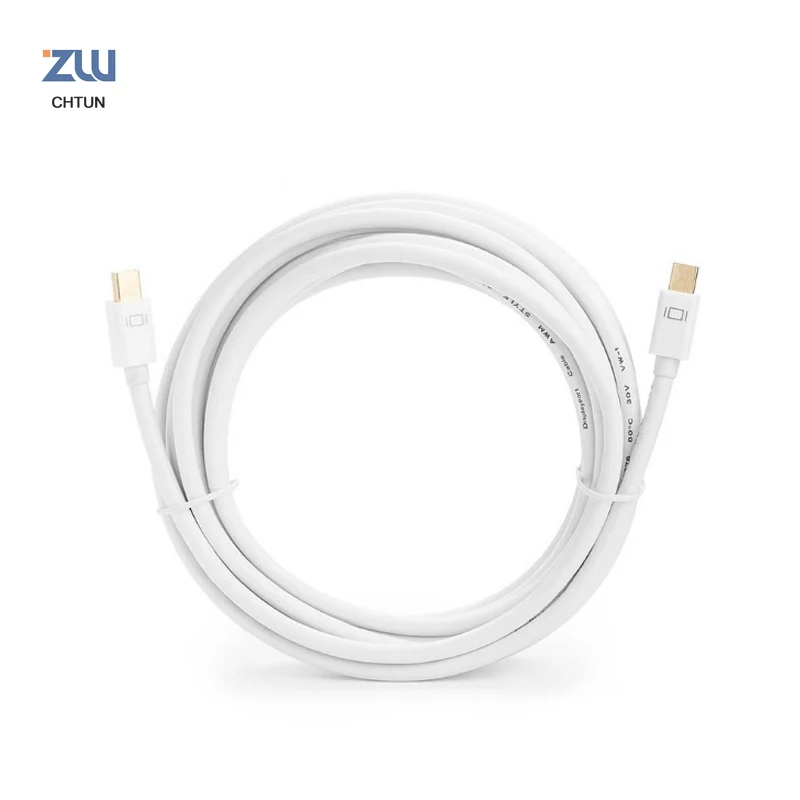 Chtun Высокое качество Мини DP Для Mini Displayport Кабель dp адаптер для Macbook/Mac Lenovo Dell 4K