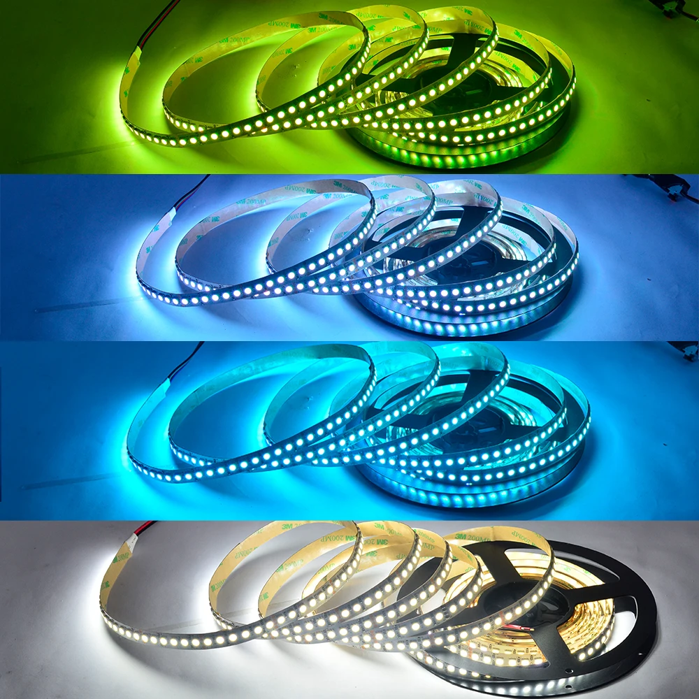 Однорядная суперъяркая RGB серия DC12 и 24 В 5050SMD 600 Светодиодная s Гибкая светодиодная