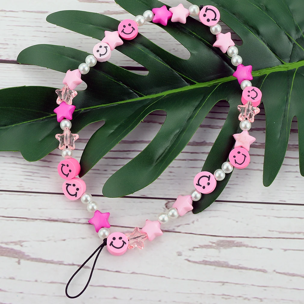 Разноцветная искусственная шея ремешки бусины подвесная цепочка для телефона