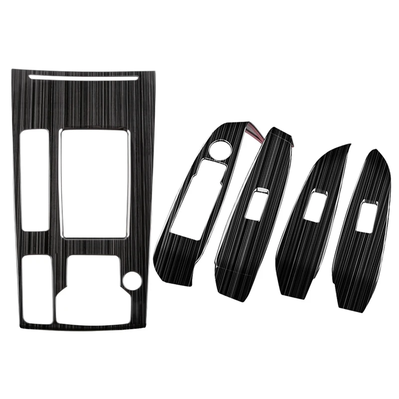 

Для Mazda 6 Atenza 6 2019 2020 панель переключения передач автомобиля + панель переключателя окна Защитная Наклейка отделка полоса украшение Стайлинг