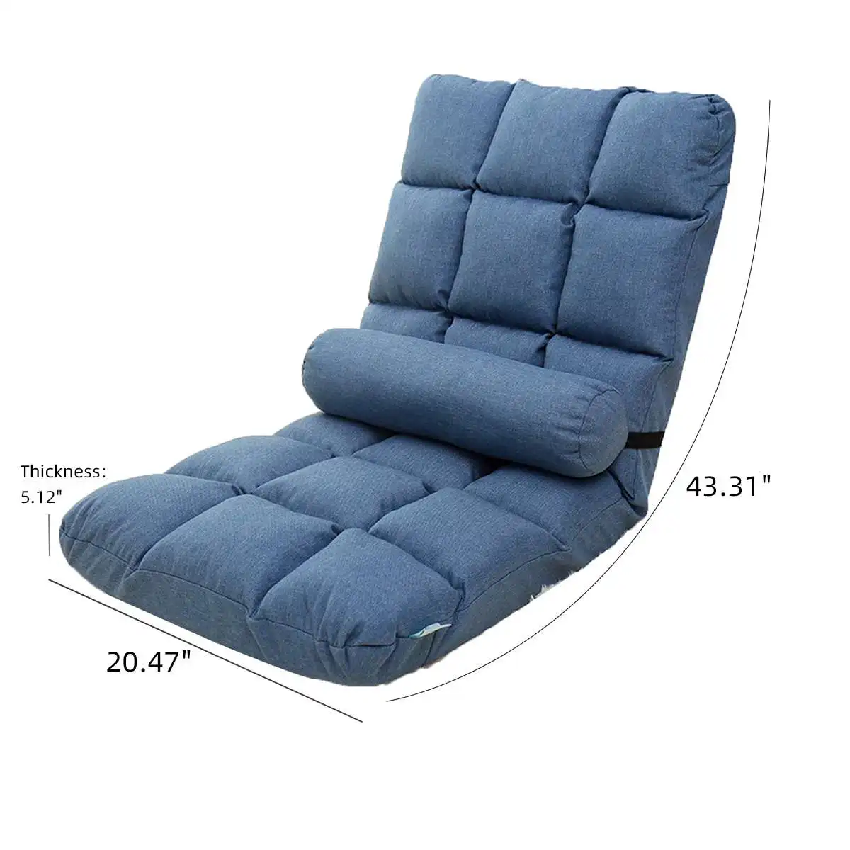 

Lazy Sofa With Cushion And PillowTatami Folding Furniture Single Small Chaise Lounge Living Room Esports Game Seat Home Chair