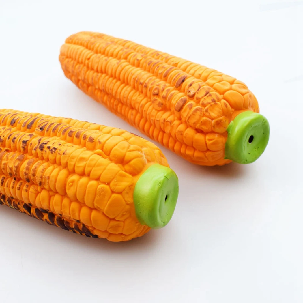 Жевательная игрушка для собак 2 шт. в форме кукурузы против укусов звуковая