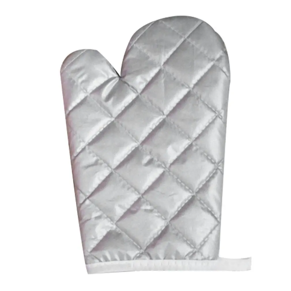 

1pcs Microwave Oven Insulated Gloves Special For Oven And Kitchen Lengthened Thickened Silver Coated Gloves