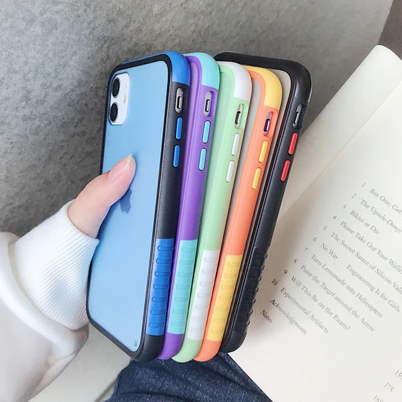 SUYACS однотонный чехол для телефона iPhone 11 Pro Max XS XR X 7 8 Plus мягкая ТПУ задняя крышка с