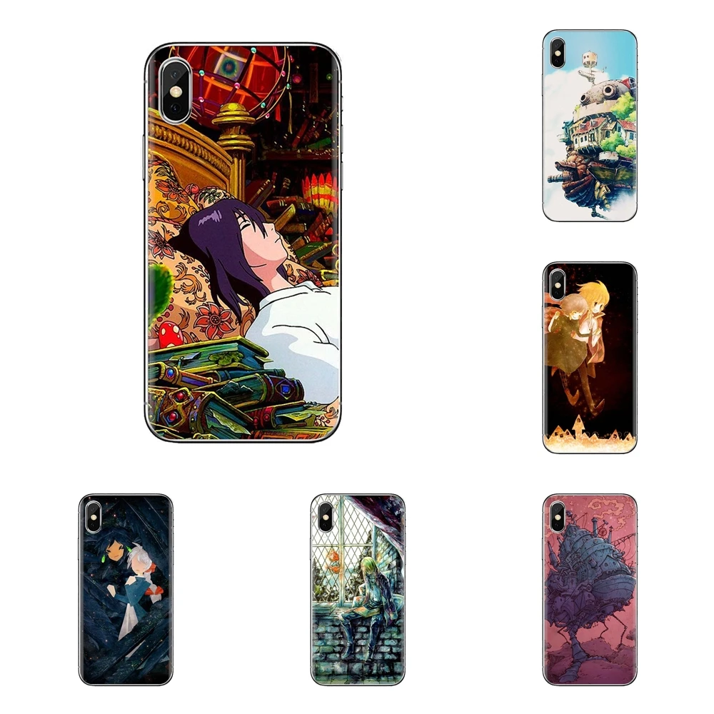 Корпус для iPhone XS Max XR X 4 4S 5 5S 5C SE 6 6S 7 8 Plus Samsung Galaxy J1 J3 J5 J7 A3 A5 Cinderella howls движущийся
