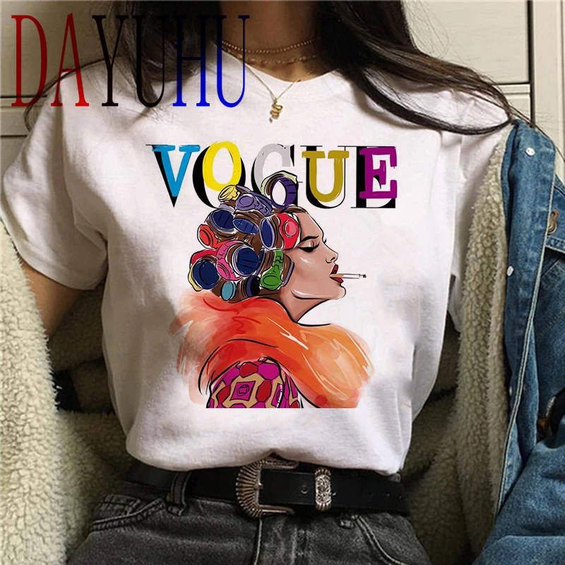 Футболка женская в стиле Харадзюку милая рубашка с принтом принцессы гранж 90 х