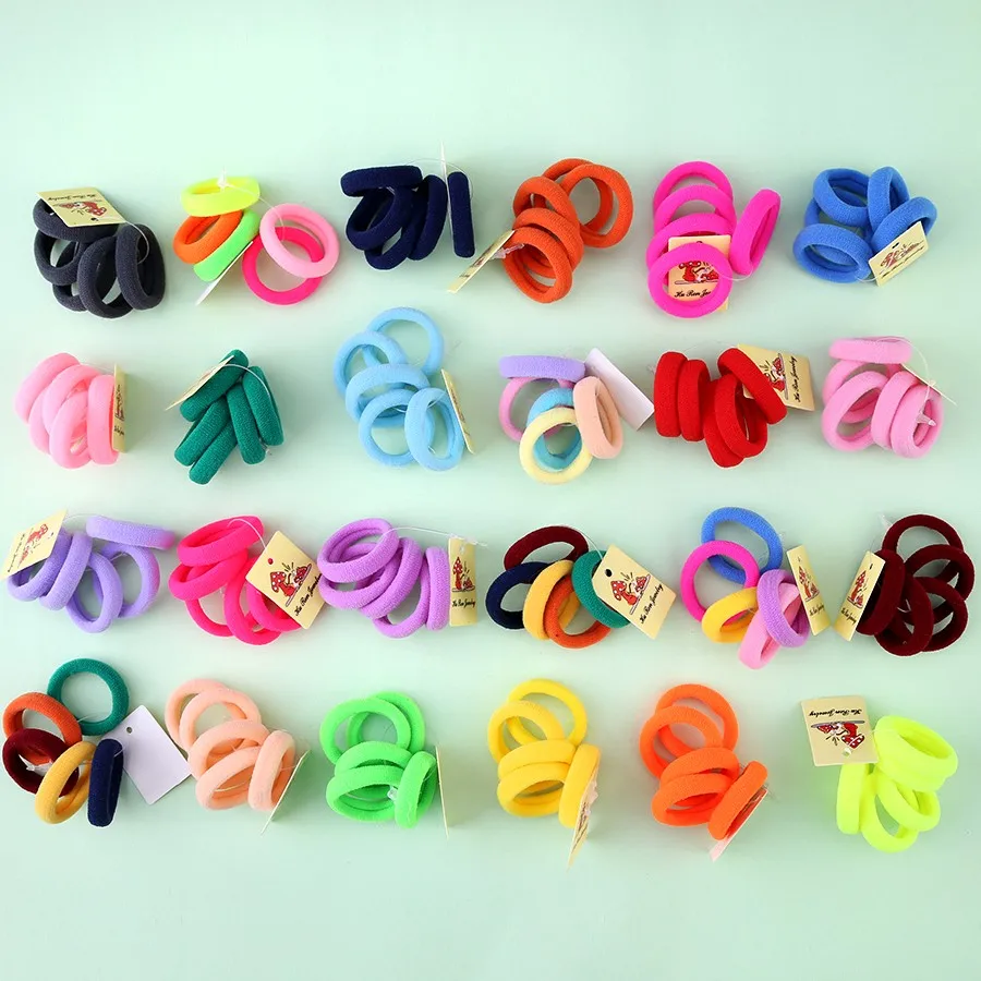 5 шт./лот новые милые Стильные Детские эластичные резинки для волос смешивание