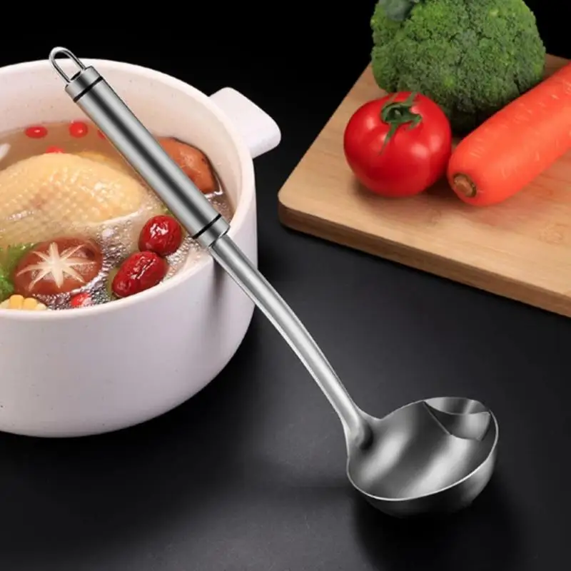 

304 нержавеющая сталь ложка Cocina фильтр смазка для супа Разделение масла кухонные приспособления кухонная утварь аксессуары