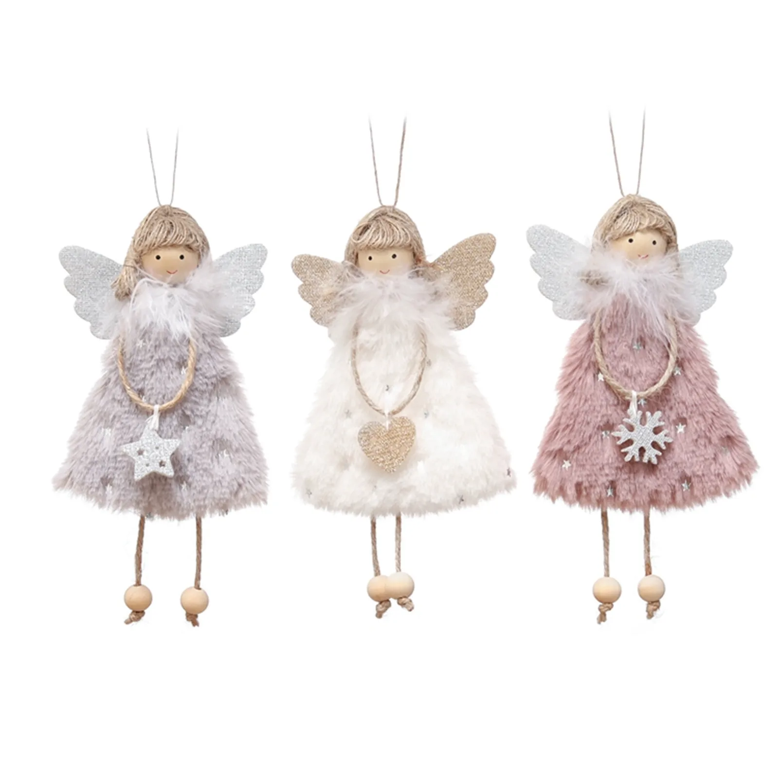 

Christmas Angel Doll Christmas Tree Hanging Ornaments Pendant New Year 2022 Decor Christmas Decorations For Home Kids Gifts 3pcs