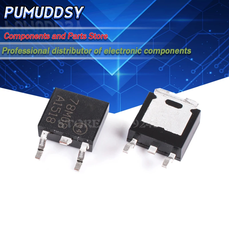 10PCS 7808 78M08 L78M08CDT L78M08 TO-252 IC | Электронные компоненты и принадлежности
