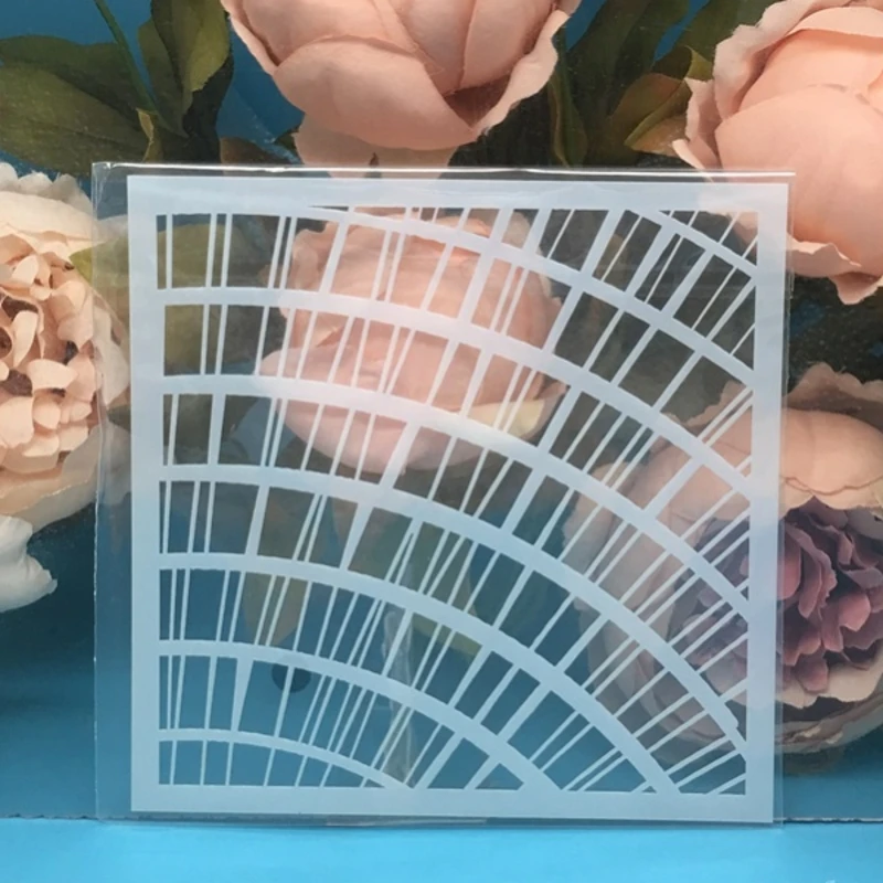 

9Pcs/Lot 13cm Round Wavy 3D DIY Layering Stencils Painting Scrapbook Coloring Embossing Album Decorative Card Template