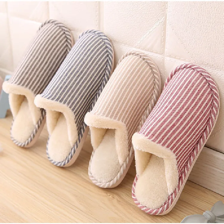 Новинка сезон осень зима пара хлопковых тапочек домашние тапочки на толстой