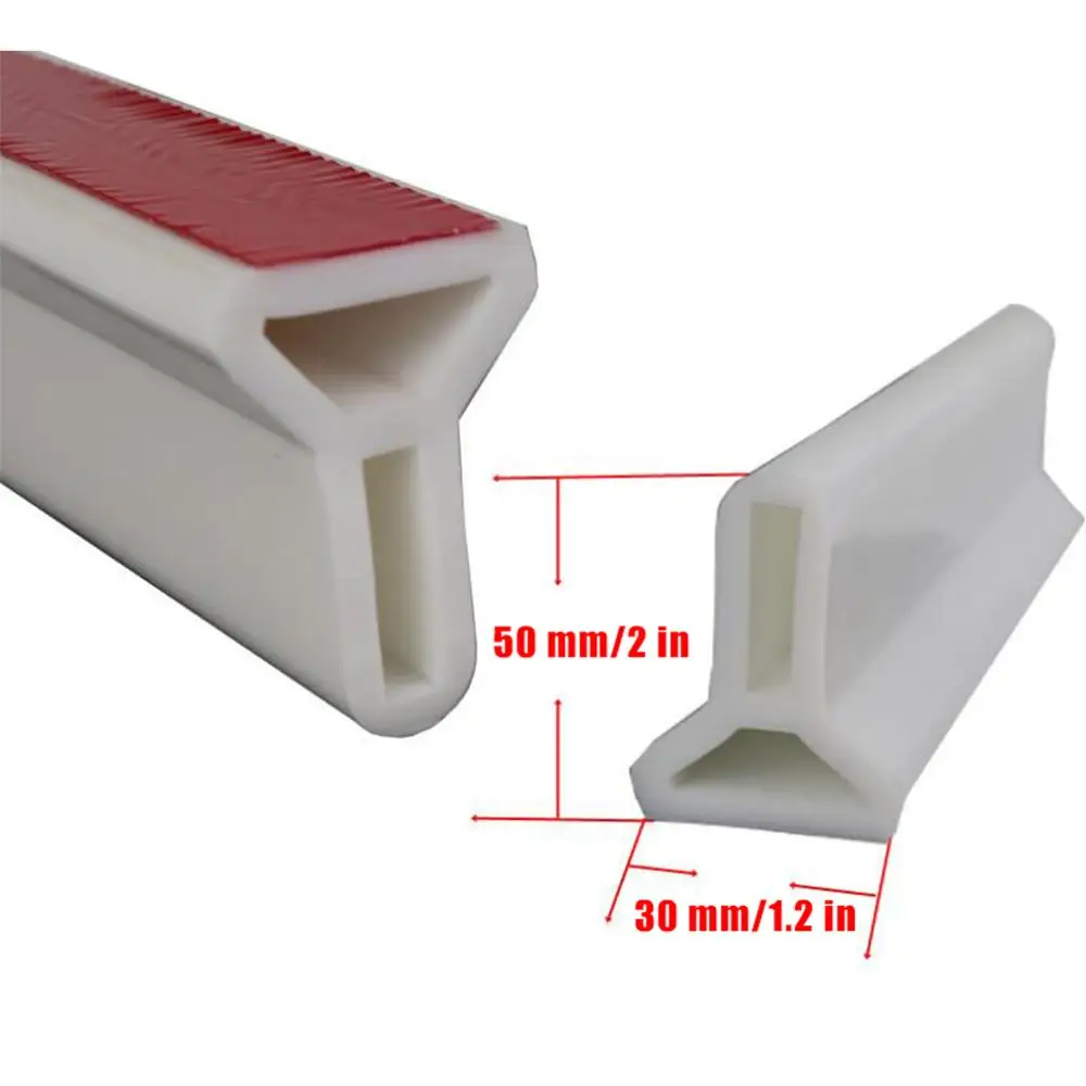 Flexible Silicone Water Stopper Strips Floor Barriers For Kitchen Bathroom Keeps Inside The Threshold for sink | Обустройство дома