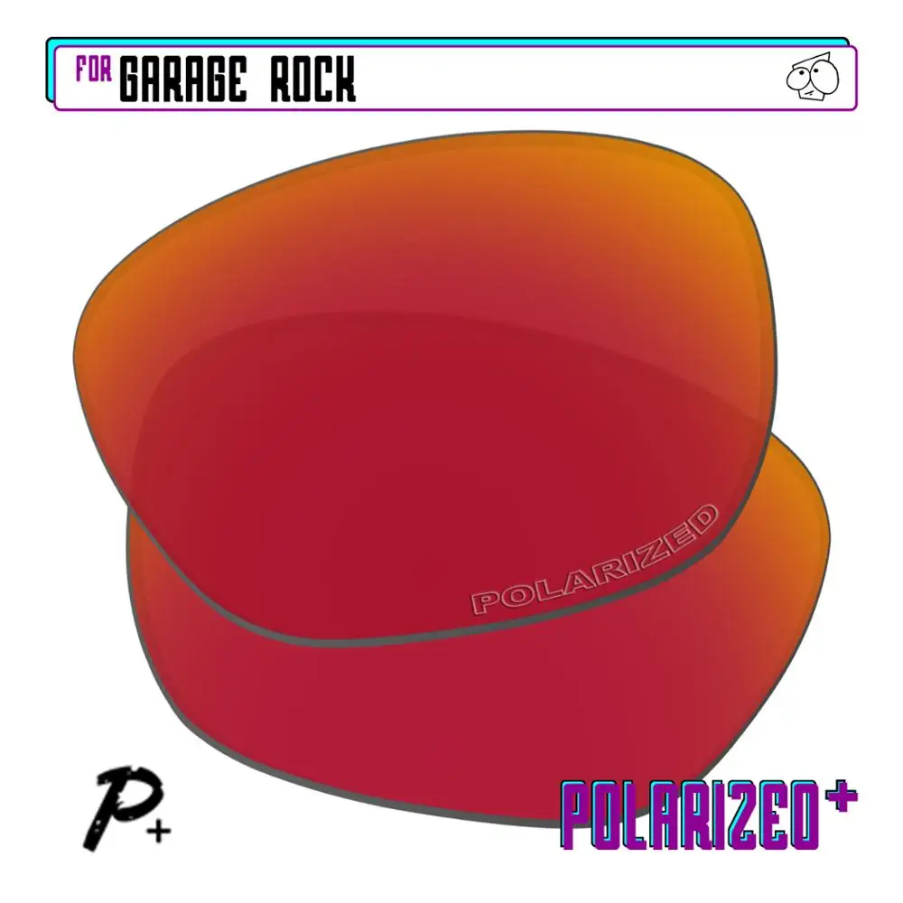 

Поляризованные Сменные линзы EZReplace для солнцезащитных очков Oakley Garage Rock-красный P Plus