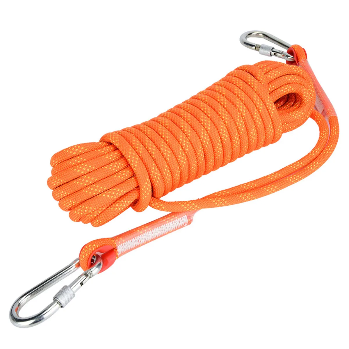 

Outdoor Rock Climbing Escape Rope 10mm Diameter Safety Survival Cord(orange 30m)