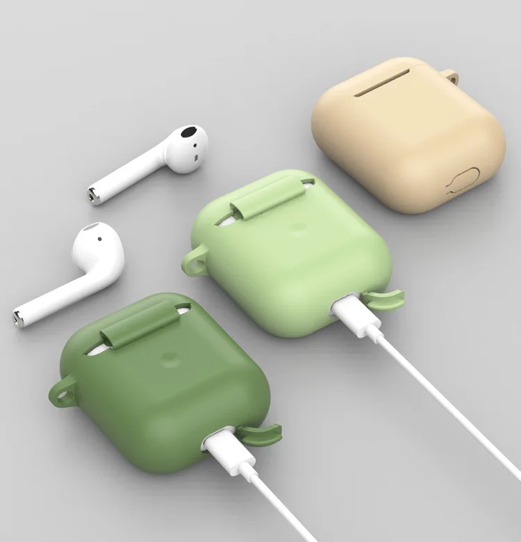 Обновленные Силиконовые чехлы Airpods для Airpods1 2 го защитного покрытия freebuds 3 чехол