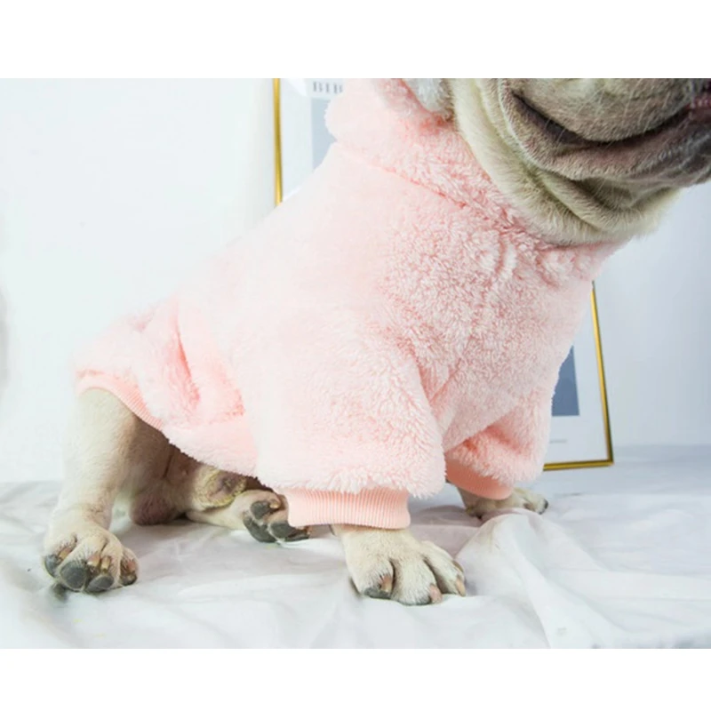 Толстовка с капюшоном в виде французского бульдога подсолнуха милое зимнее