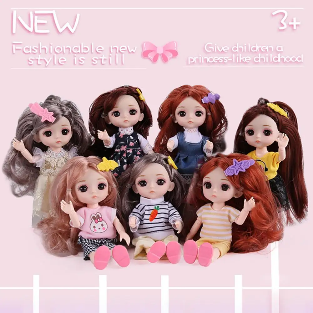16 см 13 подвижная шарнирная кукла BJD куклы принцессы игрушки с принцессой одежда 3D