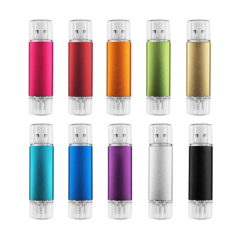 10 шт./лот цветной флеш накопитель OTG USB 2 0 16 ГБ 32 4 Гб 6 64 u диск Usb для телефона Android