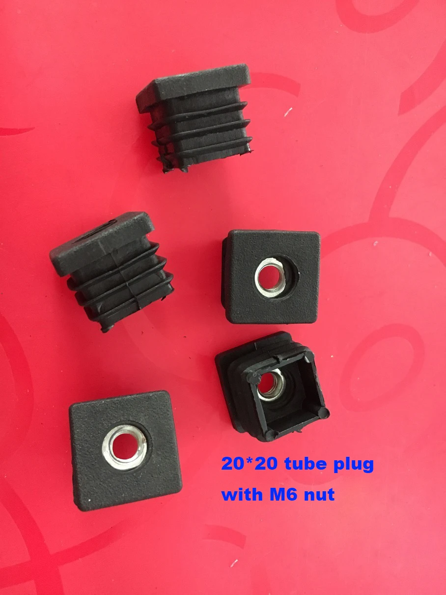 20x20 мм m6 стальная гайка встроенная квадратная зеркальная пластиковая заглушка