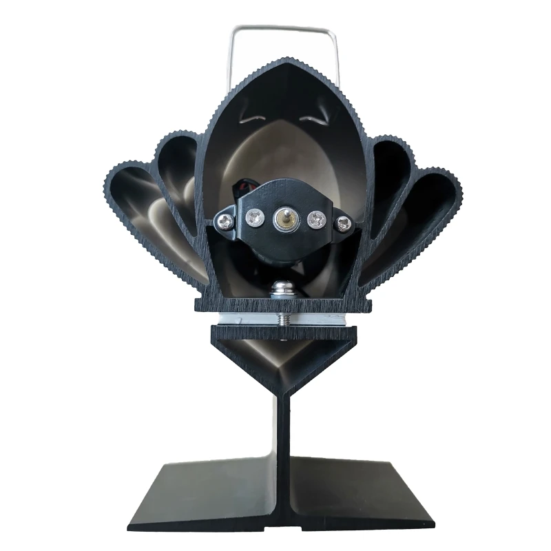 

SF103S 5 Blades Heat Powered Stove Fan for Wood Log Burner Heater Fireplace Fuel 11UA