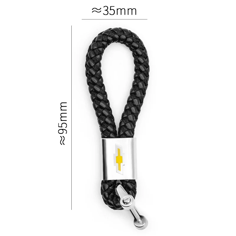 

Car logo keychain braided rope metal car key business pendant for Chevrolet- Camaro Silverado cruze malibu Captiva