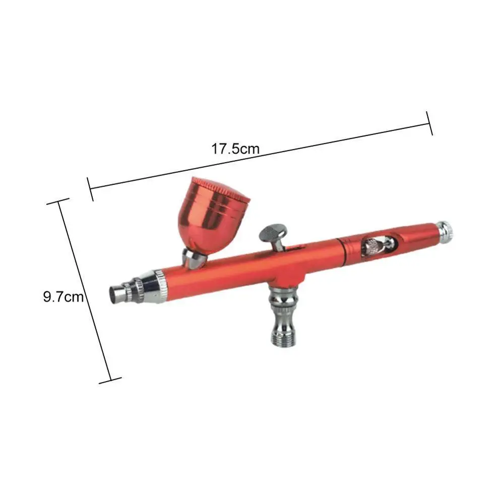

Airbrush Tool Dual Action Gravity Feed 0.3mm Nozzle Spray Gun Cake Decorating Brushes For Nail Manicure With Wrench Straw