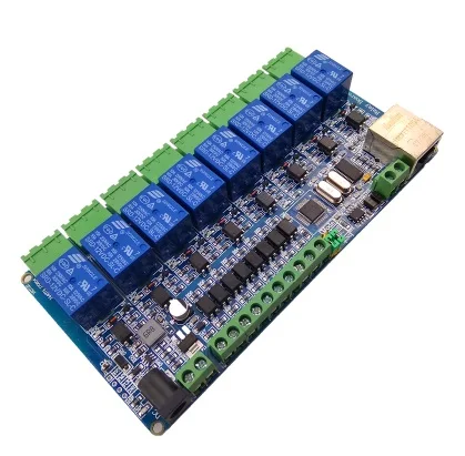 No program Modbus rtu 8-канальный видеорегистратор сети реле 8-канальный Переключайте входные TCPIP RJ45 485 в режиме ожидания ввода/вывода - Габаритные размеры: No program