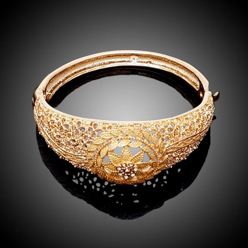 Модные свадебные украшения африканские бусы комплект ювелирных изделий золотое