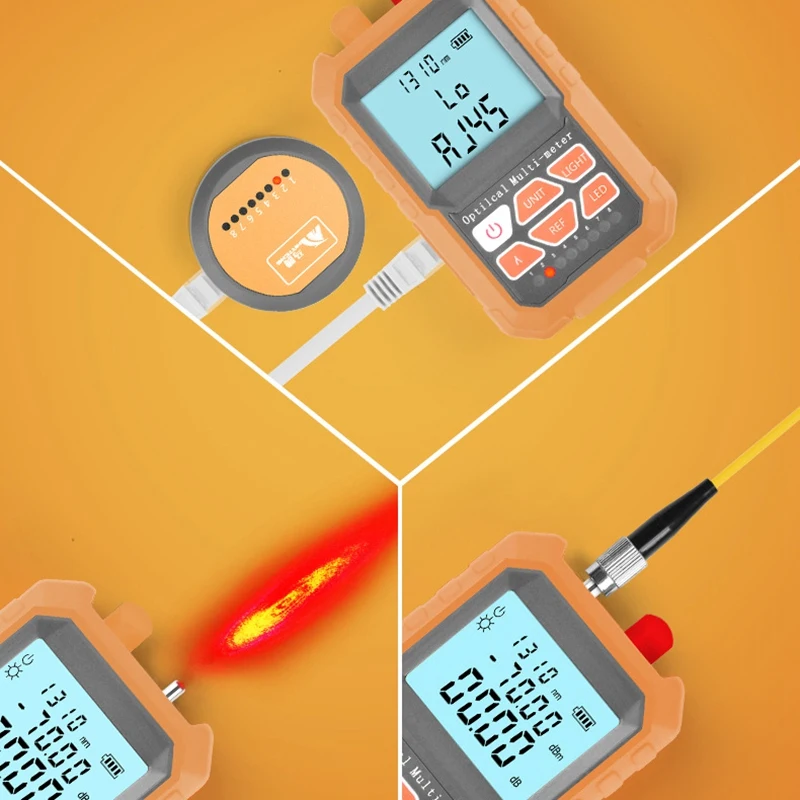 Ручной светодиодный светильник но в одном Ftth 15 км волоконно-оптический Мощность