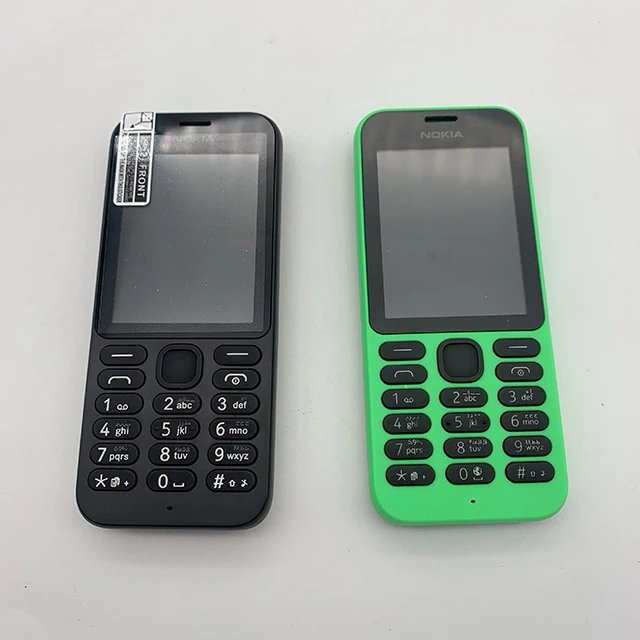 nokia 215 refurbished original mobile phones dual sim card 2g gsm 1100mah unlocked cheap celluar phone dual sim pictures free global shipping