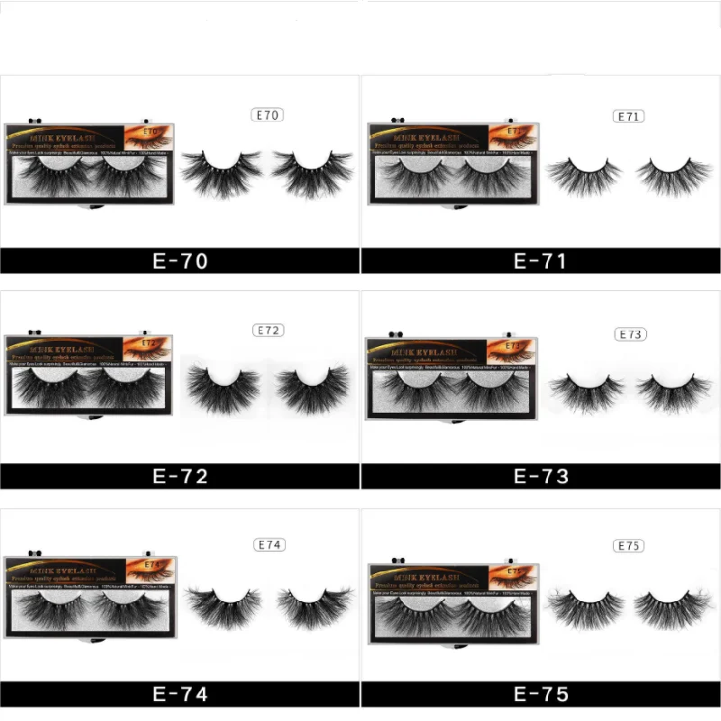 Накладные ресницы 25 мм оптовая продажа толстая полоса 3D норковые упаковка на