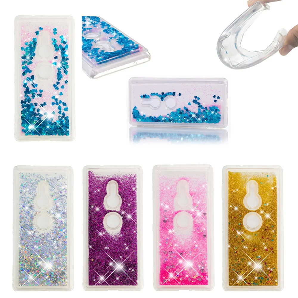 Блестящий чехол для Sony Xperia XZ2 XZ 2 Bling Dynamic Liquid Quicksand телефона H8296 H8216 H8266 H8276 H 8296 8216 8266 |