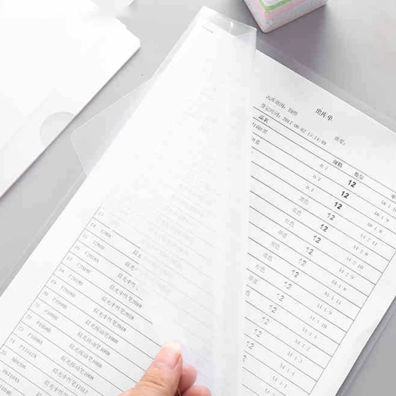 

20 Pcs Clear Presentation Files Paper Cover Transparent Binding Report A4 Folder