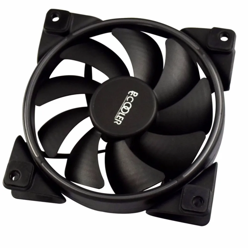 PCCOOLER 12cm RGB LED Light PC Cooling Fan Smart 4 Pin PWM Quiet Case Chassis with AURA Regulation for Computer | Компьютеры и офис