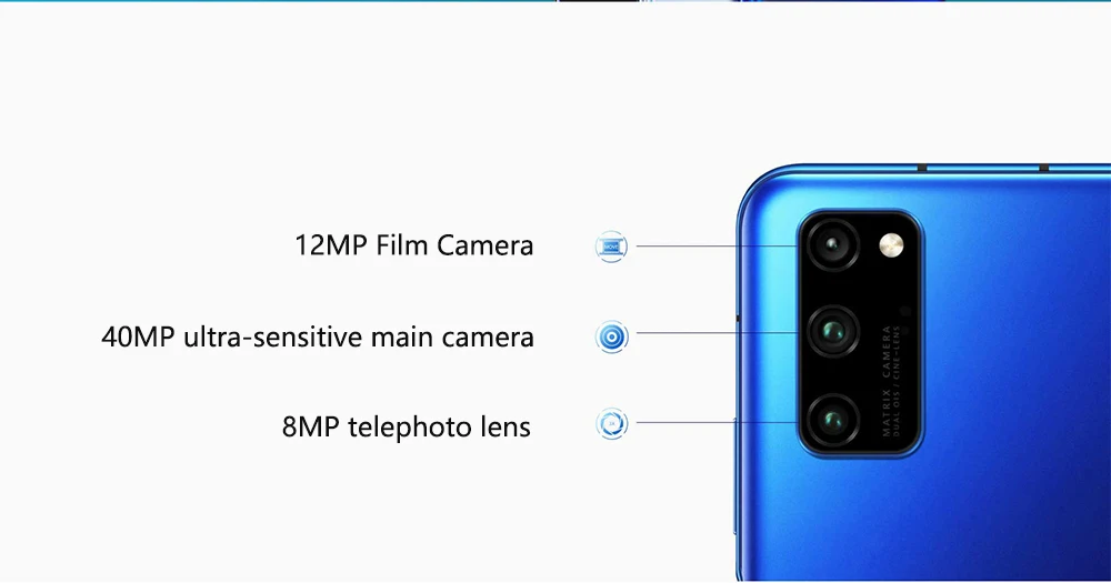 Смартфон Honor V30 Pro Kirin990, четыре ядра, 5G, 6 ГБ, 8 ГБ, 128 ГБ, 40 МП, тройная камера, 40 Вт, SuperCharge, NFC, Google play