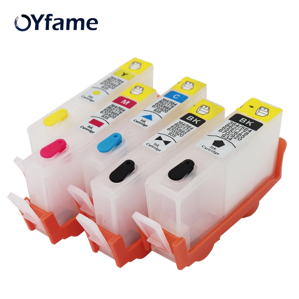 OYfame 5 шт. 564 чернильный картридж для HP564 564XL с чипом АРК HPB209a B210a 3522 5510 5511 B109a