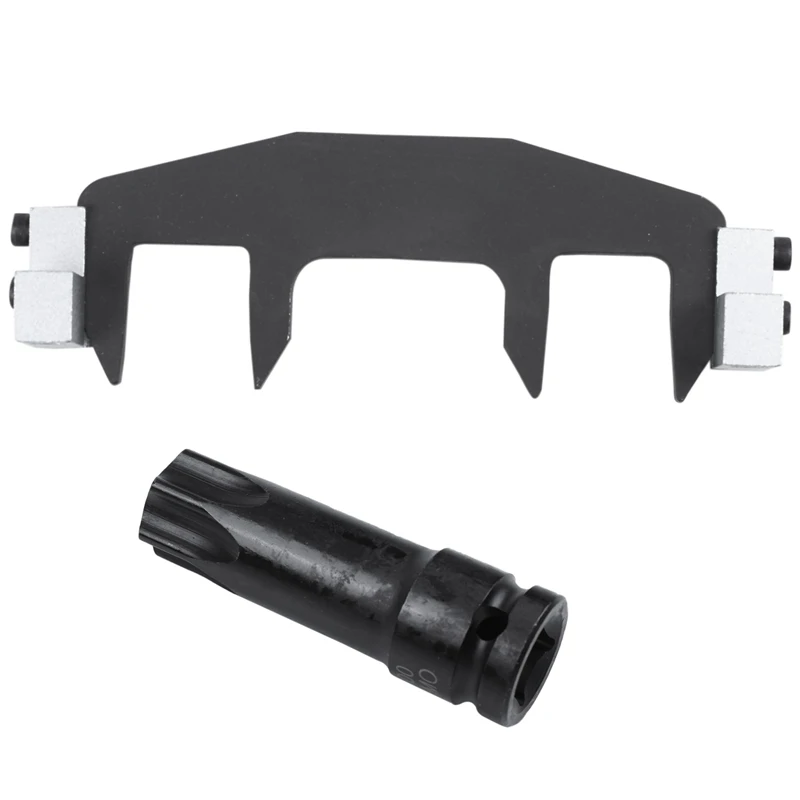 

Professional Camshaft Locking Tools Engine Timing Tool with 5 Pcs Transmission Fluid Oil Filling Filler Adapter