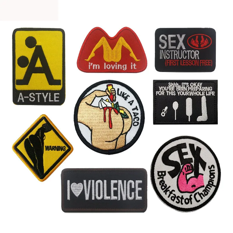 1 ПК 3D Вышивка Значок Персонализированный Стикер Буква Английский Пол Одежда Приклеивать Одежда Рюкзак Джинсы Наплечный Знак