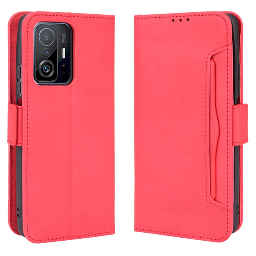 

11T Pro 5G 2021 Multifunction Leather Wallet Case for Xiaomi 11T Pro Flip Case Removable Card Slot Cover Mi 11T 11TPro Funda