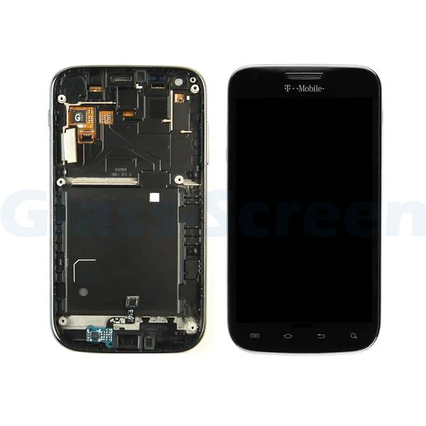 Для Samsung Galaxy S2 II T Mobile T989 ЖК дисплей дигитайзер + сенсорная панель стекло с рамкой