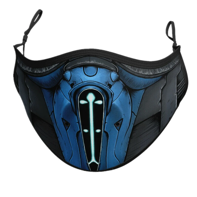 Маска для косплея Mortal Kombat Noob Saibot Scorpion Sub Zero Ninja Пылезащитная фотофильтр моющаяся |