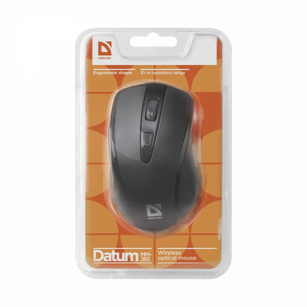 Мышка USB OPTICAL WRL MM-265 BLACK 52265 DEFENDER | Компьютеры и офис