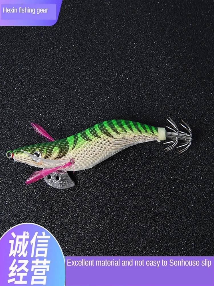 

Luya Bait Wooden Shrimp Set Multi-Specification Luminous Wooden Shrimp Squid Hook Wooden Shrimp Bun Squid Hook Set