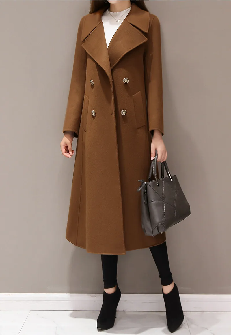 2020 новый стиль non Fashion шерстяная женская зимняя куртка женский длинный размера