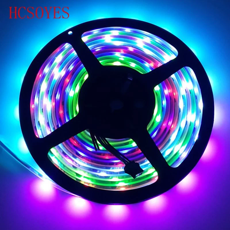 DC5V WS2801 32 светодиода/м IP30/IP65/IP67 5050 rgb полоса индивидуально Адресуемая Arduino разработка ambilight tv