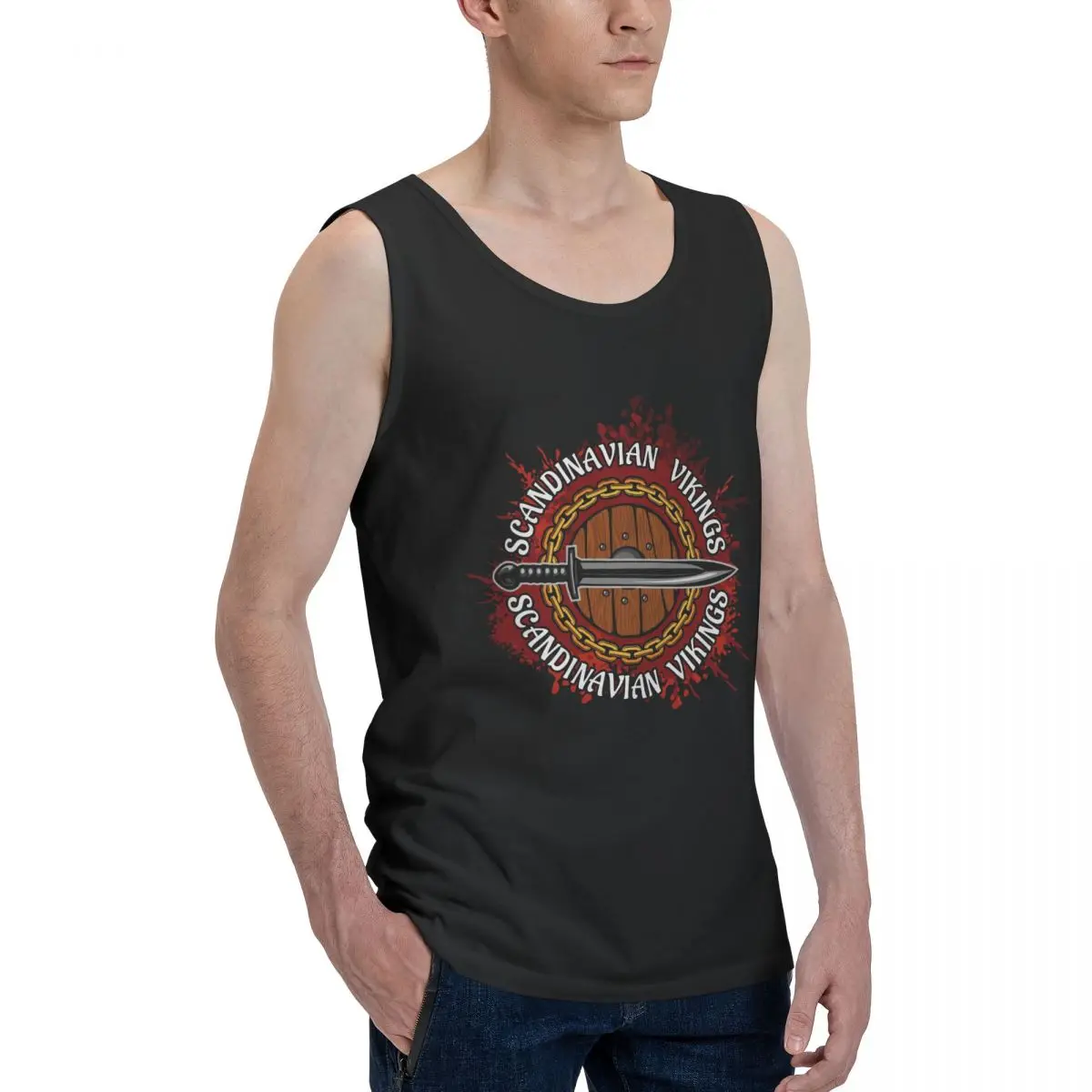 

Scandinavian Vikings Vikings Men's Tank Top Shirt R339 Vest Men set Funny Geek Graphic Sleeveless Garment