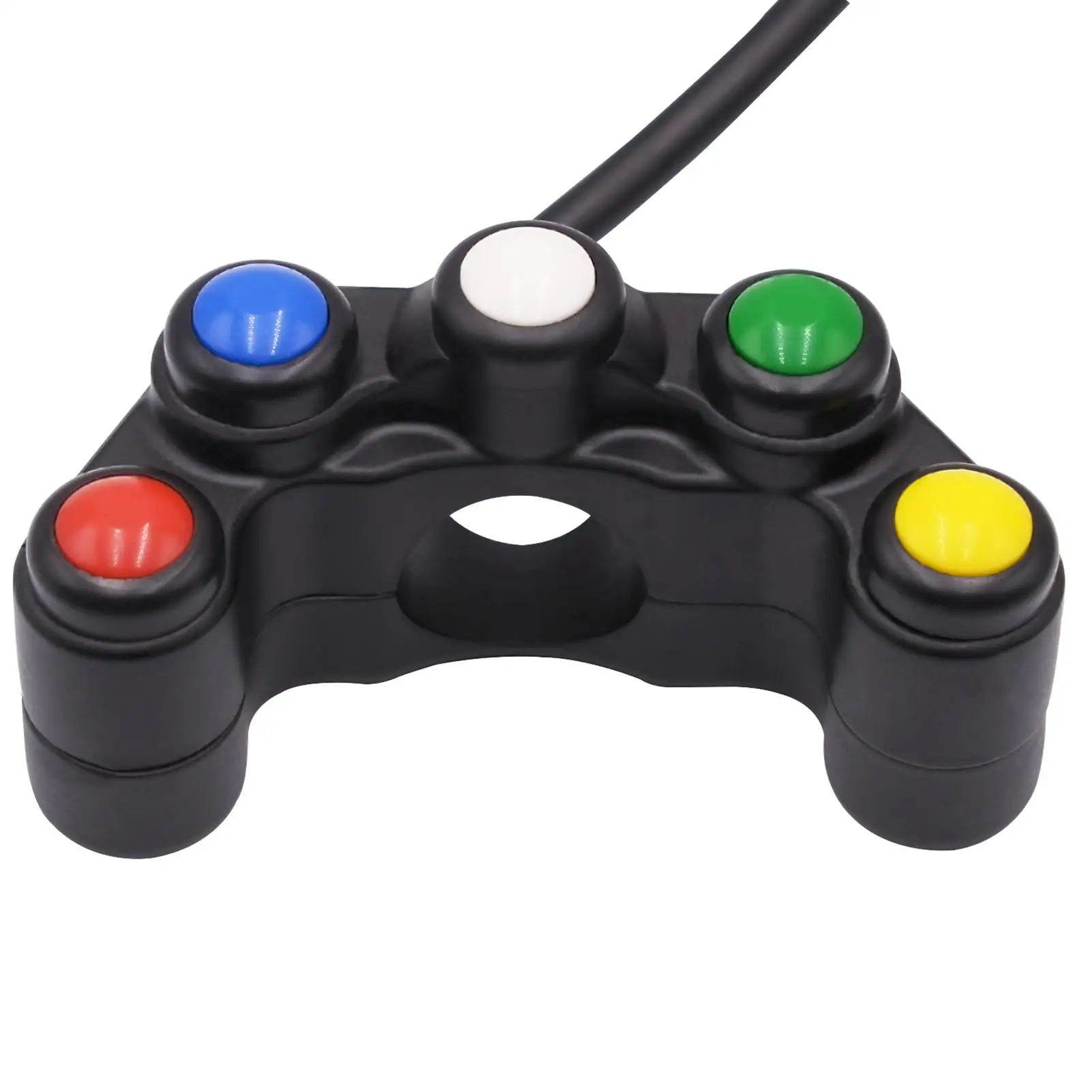 

Waterproof Aluminum Alloy 5 Buttons Motorcycle Handlebar Fog Light Horn Switch