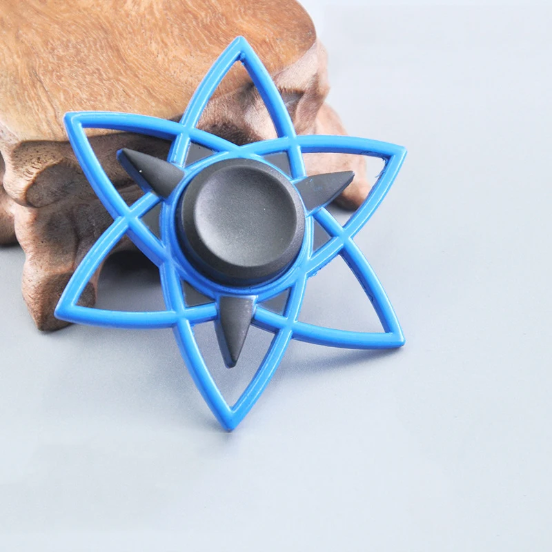 New Zinc Alloy Fidget Spinner Cartoon Anime Shuriken Darts Weapon Model Smooth Hand for Children Adult Stress Relief Toy | Игрушки и