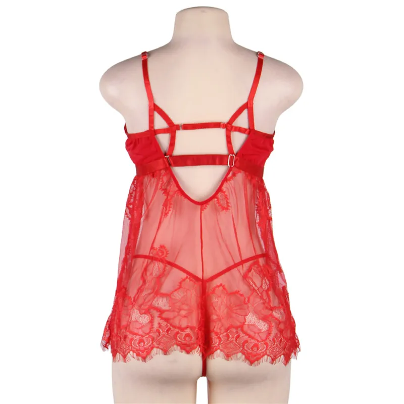 

Intimates Sexy Llingerie Women Bielizna Erotyczna Plus Size Erotic Clothes Lenceria Mujer Lace Sexy Lingerie Babydoll R80805